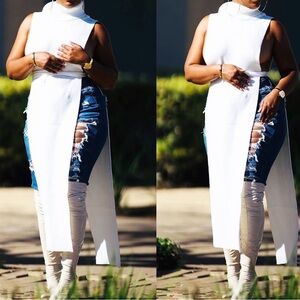 Rehab White Knit Sweater